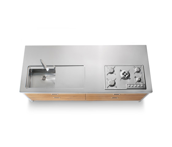 Washing and cooking elements I-LC250-C90+L60+F90/1 | Cocinas compactas | ALPES-INOX