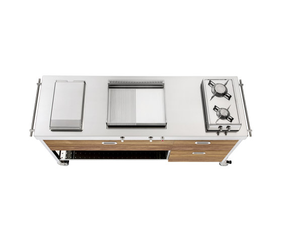 Küchen im Freien OUT190-C120+C60/1 | Modulküchen | ALPES-INOX