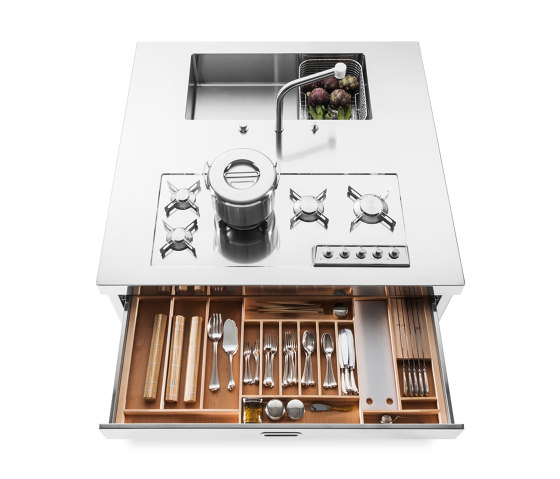 Washing and cooking elements I-LC130-C120/1 | Compact kitchens | ALPES-INOX
