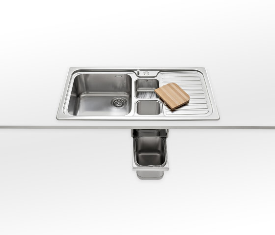 Built-in sinks multipurpose F 599/ 1V1B1S-E | Organización cocina | ALPES-INOX