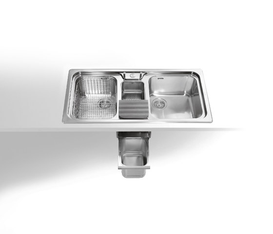 Built-in sinks multipurpose F 599/2V1B-E | Organización cocina | ALPES-INOX