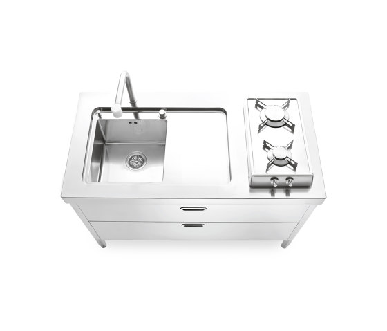Washing and cooking kitchens LC 130-C120/1 | Compact kitchens | ALPES-INOX