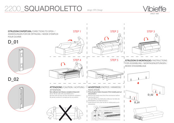 2020 Squadroletto Sofa bed | Sofas | Vibieffe