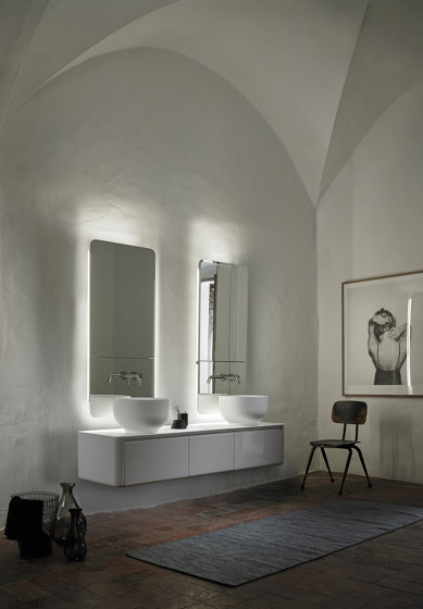 Origin Recessed Wall Mounted Mirror Cabinet Unit | Bath mirrors | Inbani