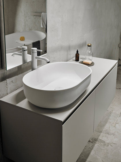 Prime 55 Solidsurface top mounted washbasin. | Wash basins | Inbani