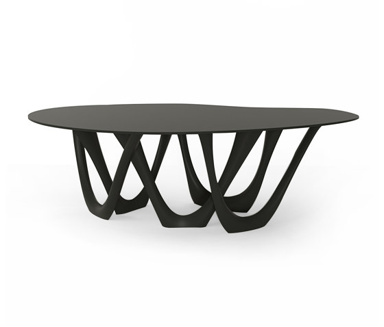 G-Table With Carbon Steel Graphite Grey Base And Top | Tables de repas | Zieta