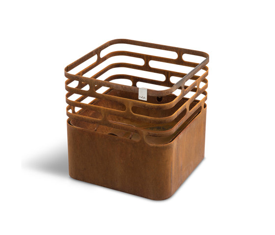 CUBE Fire Basket Corten Steel | Bracieri cesto | höfats