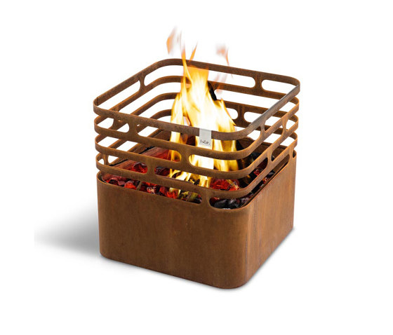 CUBE Fire Basket Corten Steel | Cestas de fuego | höfats