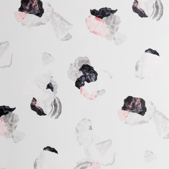 Minerals | Papier-peint noir-rose | Revêtements muraux / papiers peint | Petite Friture