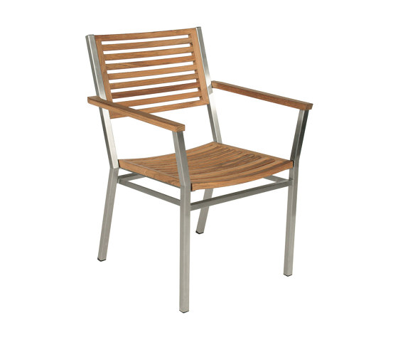 Equinox Carver with Teak Seat & Back (Optional cushion code: 800005) | Sillas | Barlow Tyrie