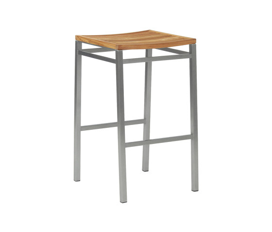 Equinox High Dining Stool with Teak Seat | Sgabelli bancone | Barlow Tyrie