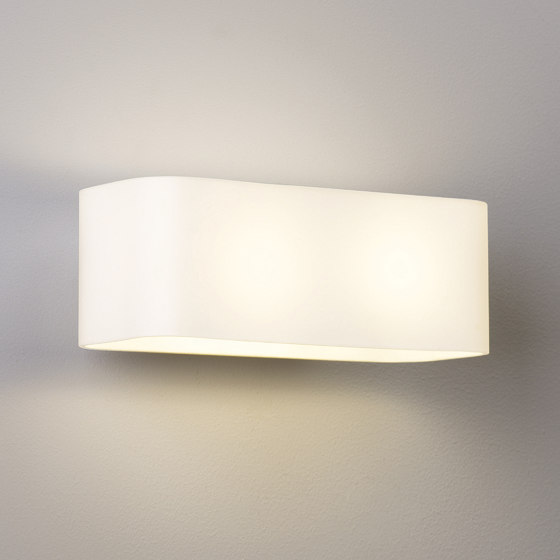 Obround | White Glass | Wall lights | Astro Lighting