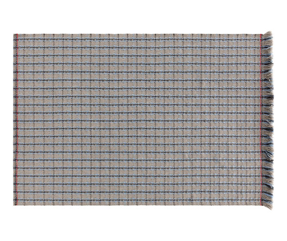 Garden Layers Rug Checks blue | Rugs | GAN