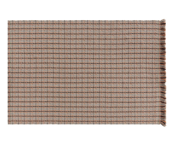 Garden Layers Rug Checks terracotta | Alfombras / Alfombras de diseño | GAN