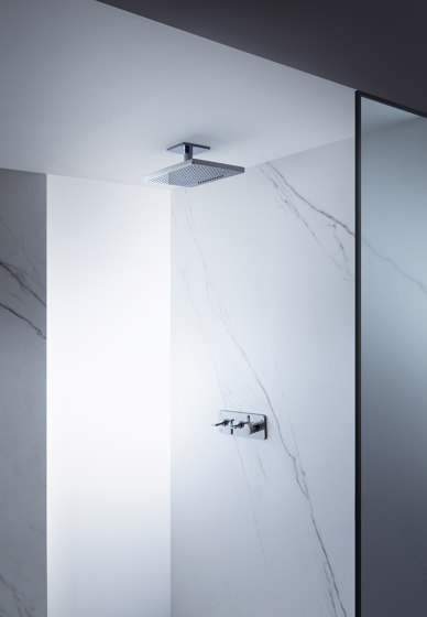 AXOR Shower Collection Douche de tête 460 x 300 2jet avec raccord plafond 100 mm, rosace carrée | Robinetterie de douche | AXOR