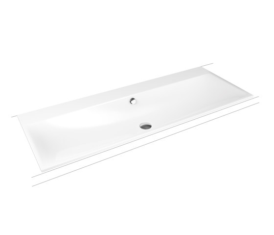 Silenio built-in double washbasin alpine white | Wash basins | Kaldewei