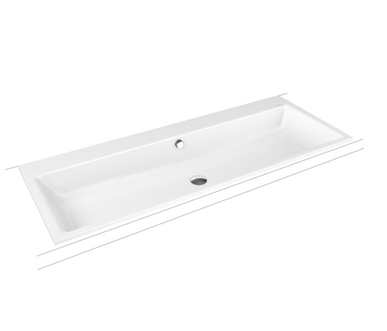 Puro built-in double washbasin alpine white | Wash basins | Kaldewei