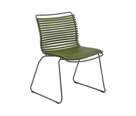 CLICK | Dining chair Olive Green No Armrest | Chaises | HOUE