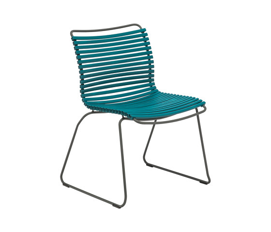 CLICK | Dining chair Petrol No Armrest | Chaises | HOUE