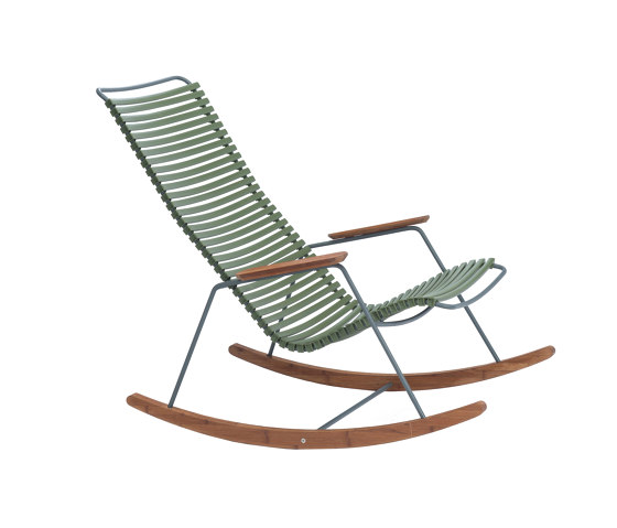 CLICK | Rocking chair Olive Green | Poltrone | HOUE
