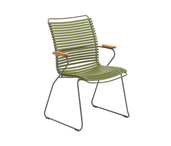 CLICK | Dining chair Olive Green Tall Back | Chaises | HOUE