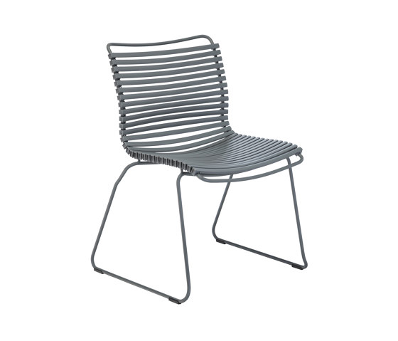 CLICK | Dining chair Dark Grey No Armrest | Chairs | HOUE