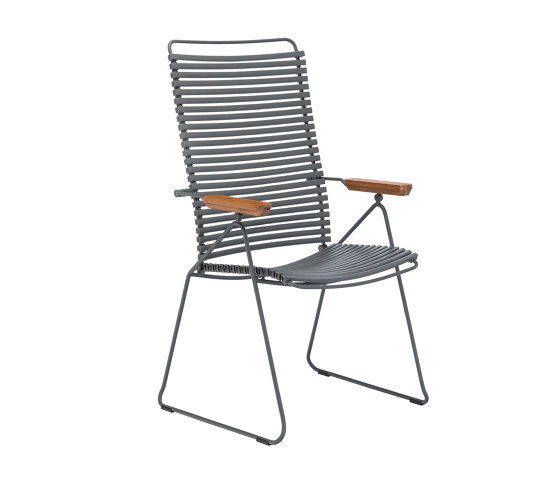 CLICK | Dining chair Dark Grey Position chair | Chaises | HOUE