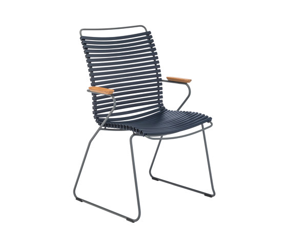 CLICK | Dining chair Dark Blue Tall Back | Chairs | HOUE