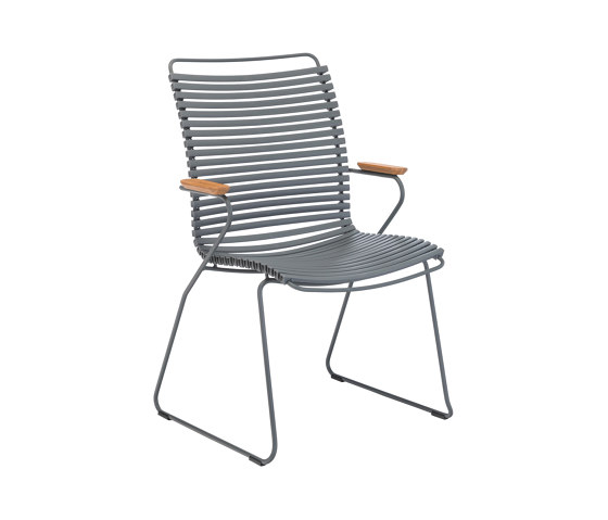 CLICK | Dining chair Dark Grey Tall Back | Sedie | HOUE