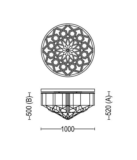 Mandala No.2 - 1000 - ceiling | Deckenleuchten | Willowlamp