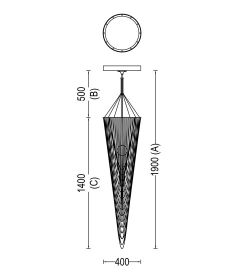 Spiral Pod 400 double Pendant Lamp | Lampade sospensione | Willowlamp