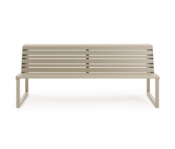 VENTIQUATTRORE.H24 DOUBLE SEAT WITH BACKREST | Benches | Urbantime
