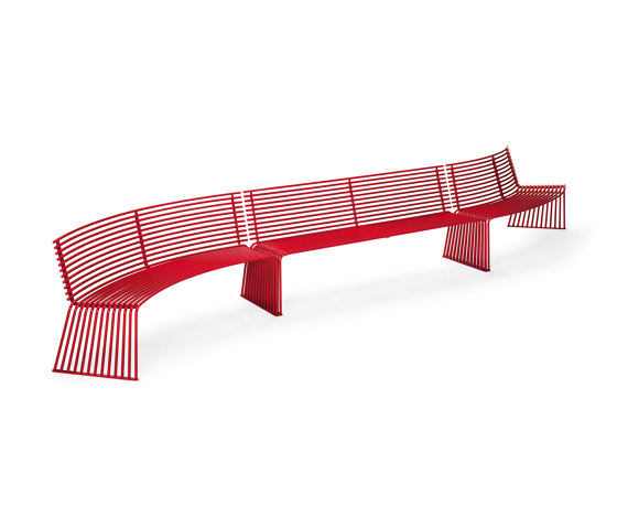 ZEROQUINDICI.015 CONCAVE OR CONVEX SEAT WITH BACKREST | Benches | Urbantime