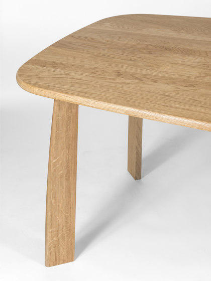 Stone rectangular table solid oak | Mesas comedor | Quodes