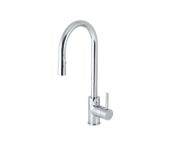 M Line | Kitchen Sink Mixer With Pull Out Shower | Kitchen taps | BAGNODESIGN