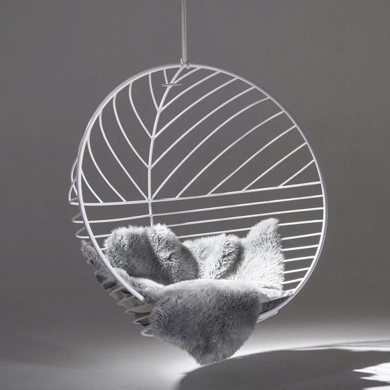 Bubble Hanging Chair Swing Seat - Star Pattern (White) | Dondoli | Studio Stirling
