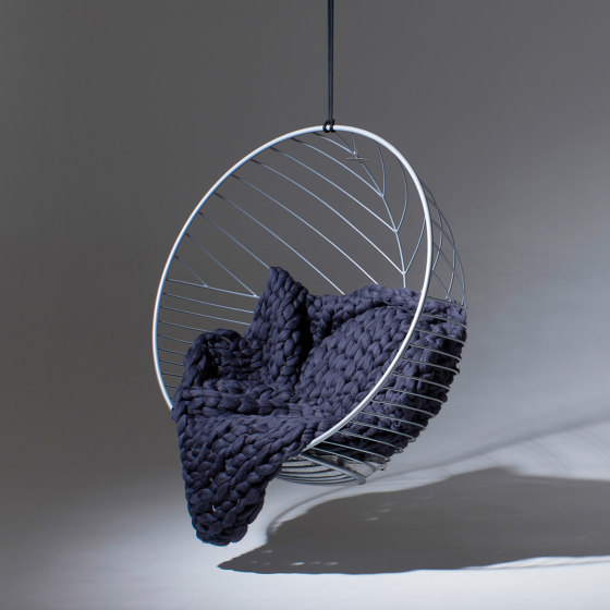 Bubble Hanging Chair Swing Seat - Star Pattern (White) | Balancelles | Studio Stirling