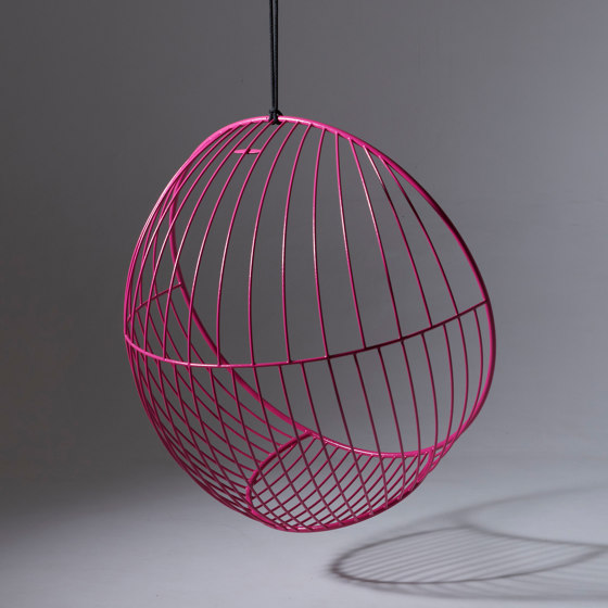 Bubble Hanging Chair Swing Seat - Lined Pattern - PINK | Schaukeln | Studio Stirling