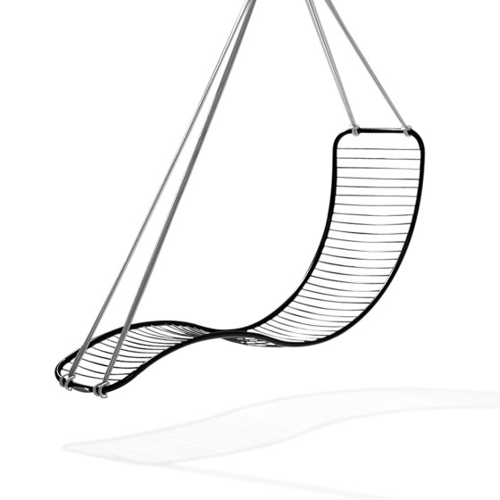 Pod Hanging Chair Swing Seat Black | Balancelles | Studio Stirling