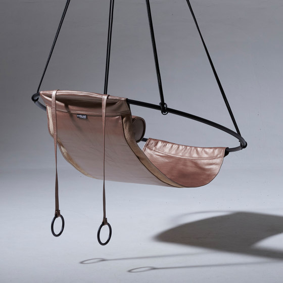 Sling Hanging Chair - Soft Leather Bronze | Dondoli | Studio Stirling