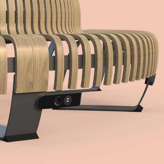 Nova C Leg Charger | Prises Schuko | Green Furniture Concept