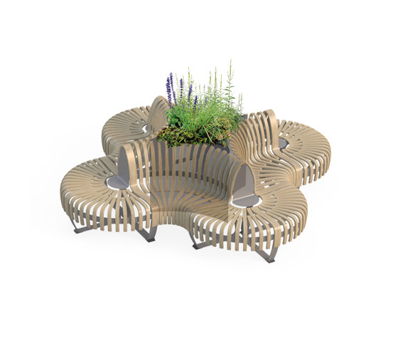 Planter Divider Crossroad 4 Small | Pflanzgefäße | Green Furniture Concept
