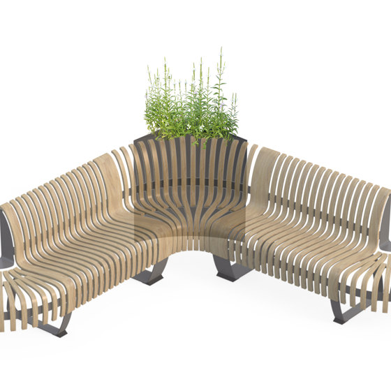 Planter Divider Corner | Pots de fleurs | Green Furniture Concept