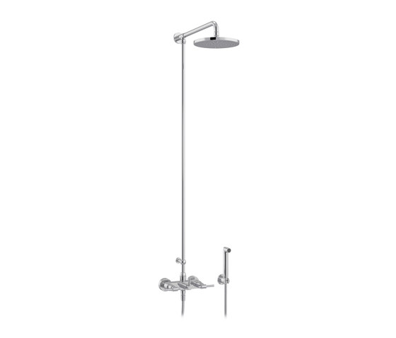 Dynamic | Set shower mixer, Ø200mm and handshower | Shower controls | rvb