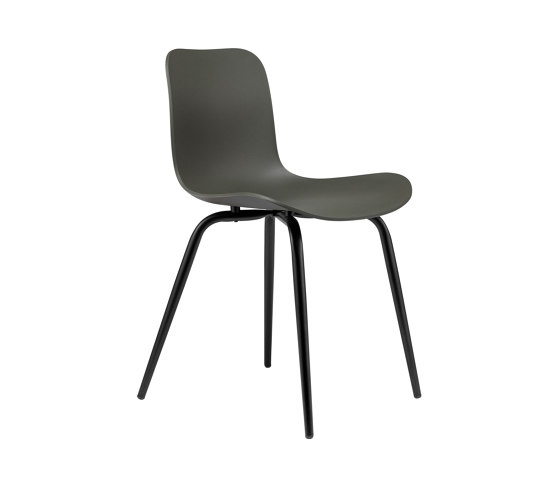 Langue Avantgarde Dining Chair, Black / Army Green | Sillas | NORR11