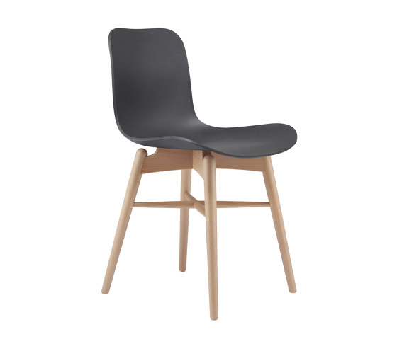 Langue Original Dining Chair, Dark Stained / Anthracite Black | Sillas | NORR11