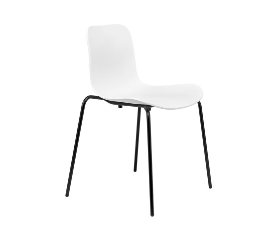Langue Stack Dining Chair, Black / Off White | Sillas | NORR11