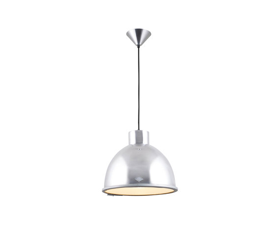 Giant 1 Pendant Light, Natural Aluminium with Wired Glass | Lampade sospensione | Original BTC