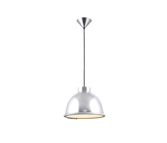 Giant 0 Pendant Light, Natural Aluminium with Wired Glass | Lampade sospensione | Original BTC