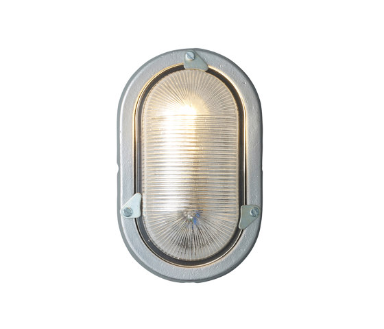 Oval Aluminium Bulkhead for GLS, Painted Silver | Lampade parete | Original BTC
